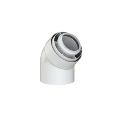 TRICOX PAKÖ502C koncentrikus könyök 45° PPs/alu 60/100 mm 2db