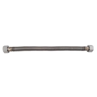 Nyújtható inox flexibilis bordáscső 20 - 40 cm, 1/2" BB