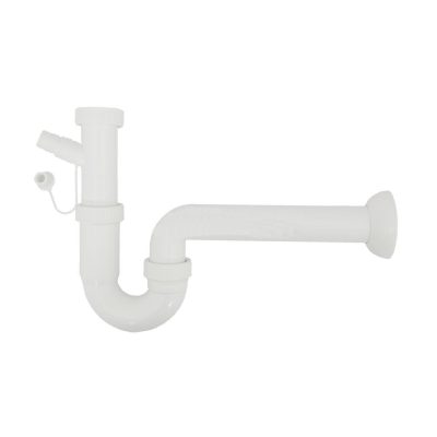 FixTrend mosogató csőszifon, műanyag, tömlő csatlakozó, szelep nélkül, 6/4"x40mm