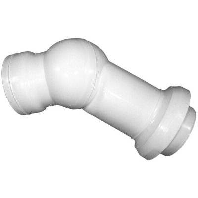 HL 210.WE WC bekötő 0-90°között forgatható csuklóval, DN110 x 350 mm