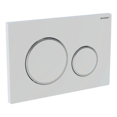 GEBERIT Sigma 20 nyomólap WC tartályhoz, fehér / fényes króm