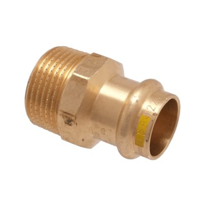 IBP PG4243G réz Press külső menetes átmeneti idom, gázra, 15mmx1/2"K