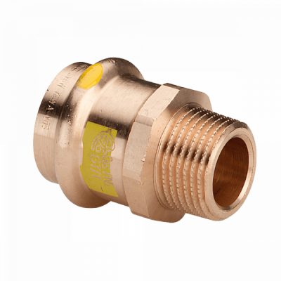 VIEGA 2611 Profipress G vörösöntvény külső menetes átmeneti idom, gázra, 28mm x 1"K