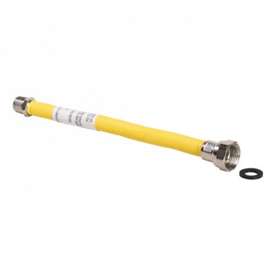 FixTrend bordázott nyújtható gáz flexibilis cső 30 - 60 cm, 1/2" - 3/4" KB