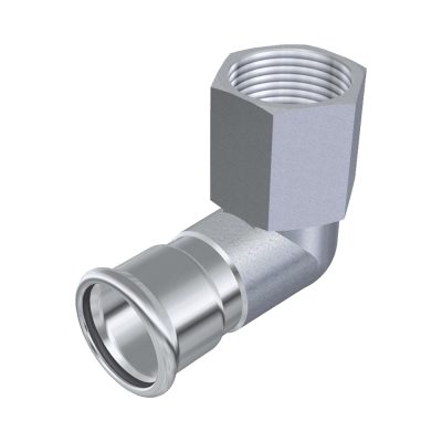 FixTrend Inox press könyök belső menettel, 15 mm - 1/2" 
