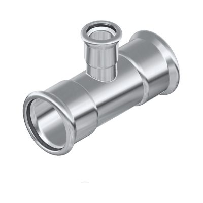 FixTrend Inox press szűkített T-idom, 54 - 18 - 54 mm