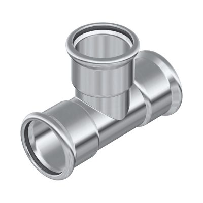 FixTrend Inox press egál T-idom, 18 mm