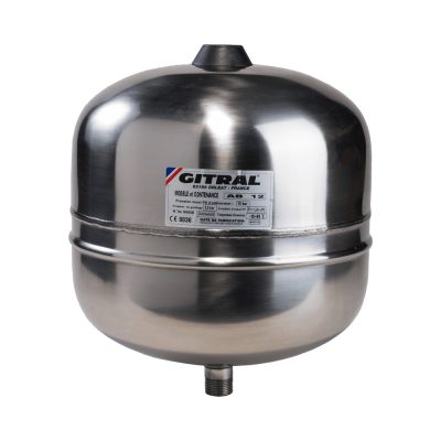 GITRAL AB12 INOX 12 literes HMV tágulási tartály, 3/4" 