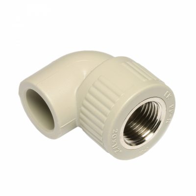 EKOPLASTIK PP-R 90° süthető könyök idom fém menettel, 32 mm x 1" B 