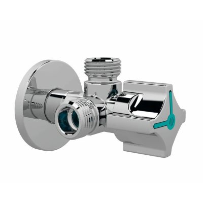 ARCO VITAQ Twin sarokcsap dupla csatlakozási lehetőséggel, 1/2" x 3/8" x 3/8"