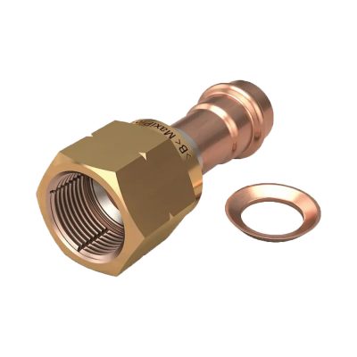 IBP B Maxi Pro belső menetes press átmeneti idom + alátét klíma csőhöz, 5/8" - 5/8"