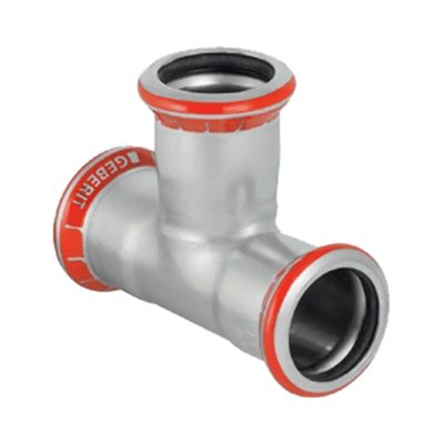 GEBERIT Mapress szénacél egál T-idom, 15 mm