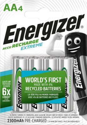 ENERGIZER Extreme B4 AA 2300mAh ceruza akku 4 db (12/karton)