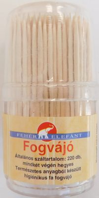 Fehér Elefánt esztergált fogvájó (80/karton)