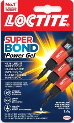 LOCTITE Super Bond POWER GEL Mini Trió 3*1 gr pillanatragasztó (12/karton)
