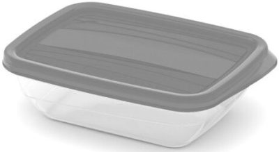 Curver Vedo Ételtartó 0,5L Szögletes Szürke/Átlátszó (6/karton)