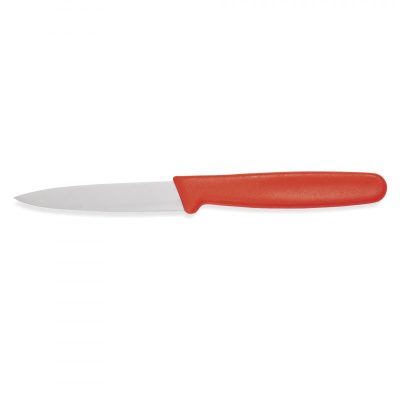 Hámozókés 8 cm piros - Német minőség