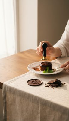 Csokoládé bélyegző Happy Birthday, 6 cm