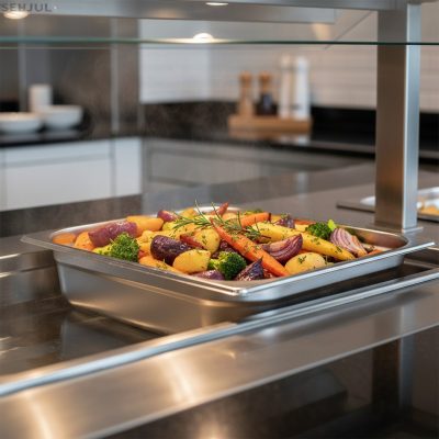 Select Gn edény 1/1 100 mm 13 liter 0,7 mm vastag 18/8 rozsdamentes anyagból – Német minőség