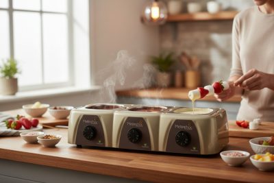 Csokoládé temperáló, analóg, 1,5 l x3, 61x26x13,5 cm, Meltinchoc