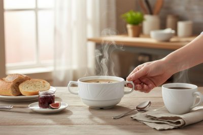 Lubin levesescsésze 300 ml, 6 db-os csomag, high alumina porcelán - Német porcelán