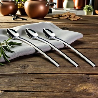 Medea koktélkanál – rozsdamentes acél, modern bárkellék, 6 db-os csomag