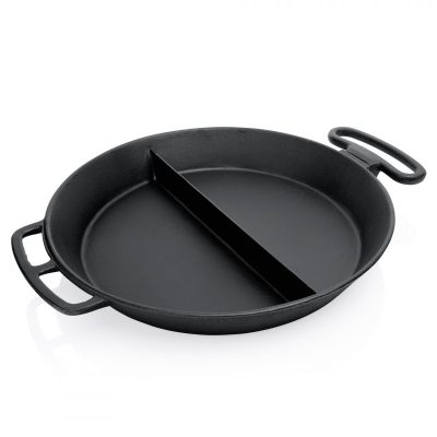 Óriás serpenyő, osztott, 80-12 cm, öntöttvas