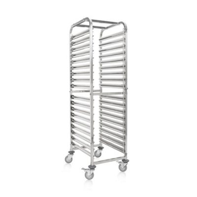 Tálcaszedő kocsi 18db 60-40 tálcához 470x620x1735