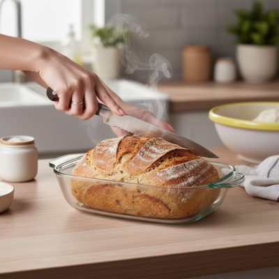 Simax Hőálló Jénai Tál Fedővel, 8 Liter – Kenyérsütéshez és Kacsasütéshez