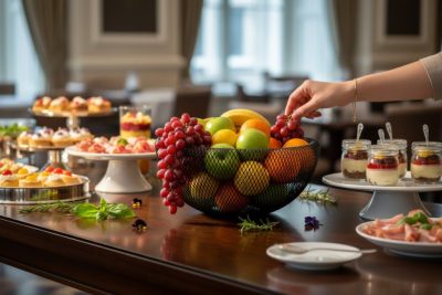 Gyümölcs Kosár, fém, 29,5x15 cm, porszórt fekete