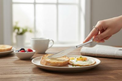 Boston evőkés – 20,5 cm, 6 db-os csomag, 18/0 rozsdamentes acél, vékony pengével, prémium vendéglátói kivitel