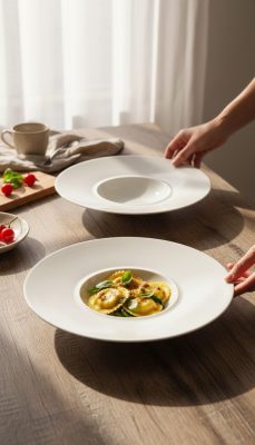 Style mély gourmet tányér, 28 cm, 200 ml, high alumina porcelán, 6 db-os csomag