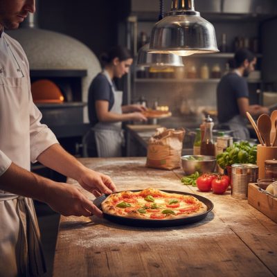 Peremes Pizzaforma, 34 cm felső - 32 cm-es alsó átmérő - Prémium Kékvas