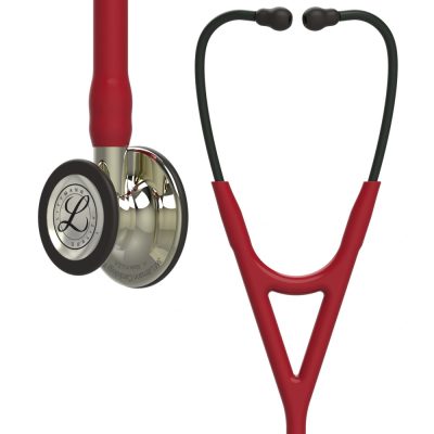3M™ Littmann® Cardiology IV™ Fonendoszkóp 6176, pezsgő színű fej, burgundi cső, fekete 69cm