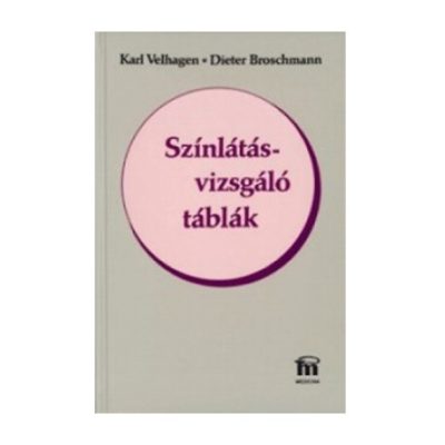 Színlátásvizsgáló táblák, könyv Velhagen