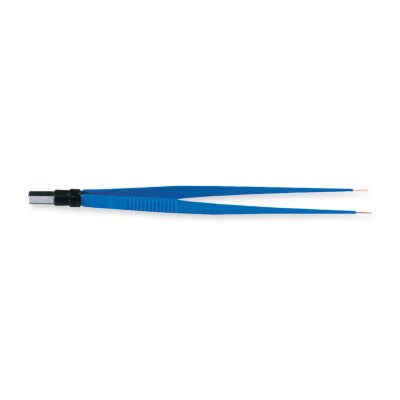 Bipoláris egyenes csipesz 18 cm-es 1 mm-es csúccsal koagulátorhoz