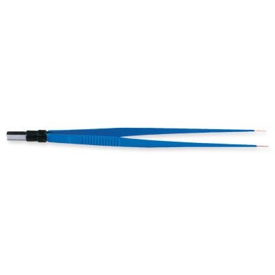 Bipoláris egyenes csipesz 20 cm-es 1 mm-es csúccsal koagulátorhoz
