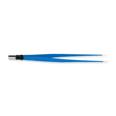 Bipoláris egyenes csipesz 18 cm-es 0,3 mm-es csúccsal koagulátorhoz