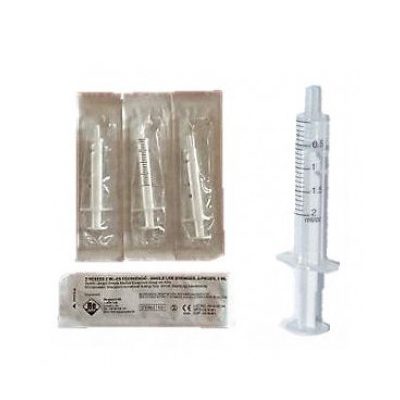 Fecskendő 2részes 10 ml PVC latexmentes, Luer-slip csatlakozással, 100 darabos