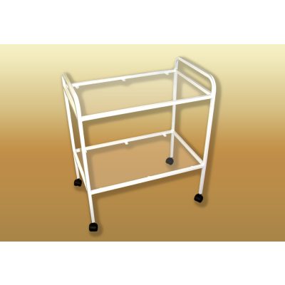 Műszerasztal üveglapos kerekes, 600-as 