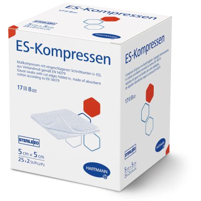 Es-Kompressen 5x5cm 8 rétegű steril kötszer