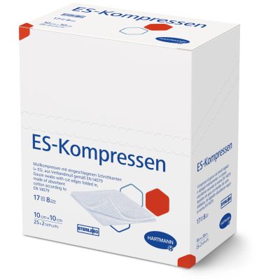 Es-Kompressen 10x10cm 8 rétegű steril kötszer