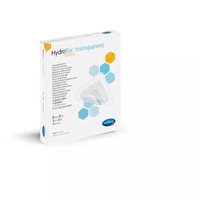 HydroTac® transparent comfort hidrogél kötszer öntapadó szegéllyel (12,5x12,5cm; 10 db)