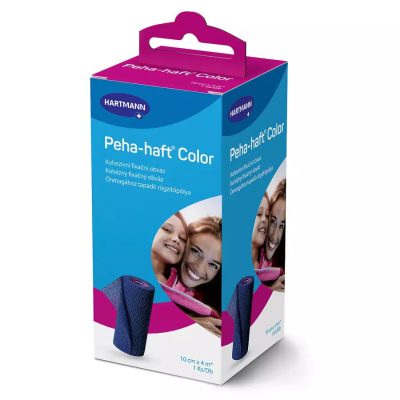 Peha-haft® Color öntapadó kék kötésrögzítő pólya (10 cmx4 m; 1db)