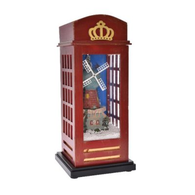 Telefonfülke világító,havazó,zenélő cm