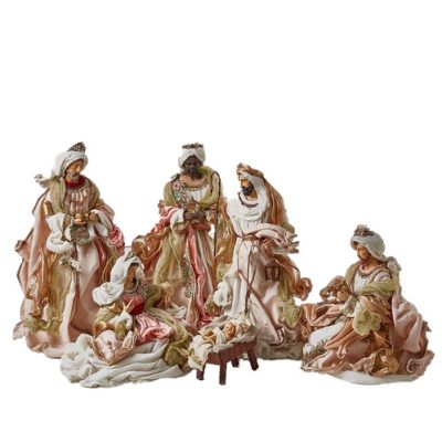 Betlehem család 6db-os bézs-arany