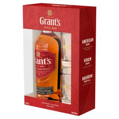 Grants whiskey dd+pohár 0,7l