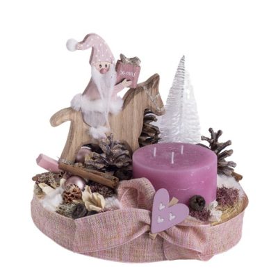 Asztaldísz hintalovas 25cm átmérő