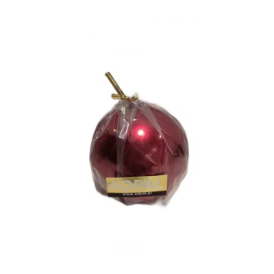 Gyertya adpal bordó gömb 9cm