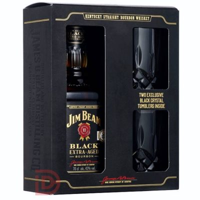 Jim Beam Black+2pohár 0,7L